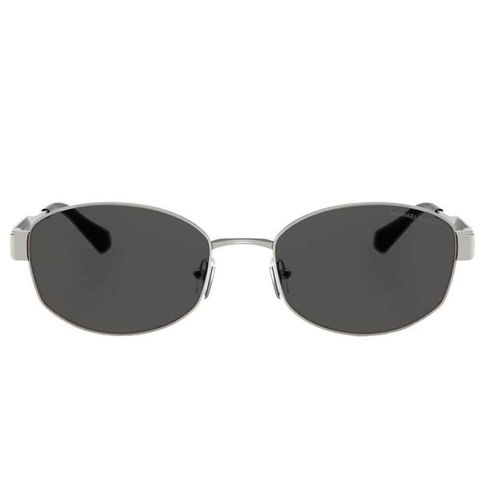 Michael Kors MONTE CARLO MK 1161 189387 Silver Metal Oval Sunglasses Grey Lens - Picture 2 of 3
